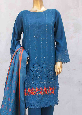 Bin Saeed Fabric - SMB-025-3 Piece Linen Embroidered collection
