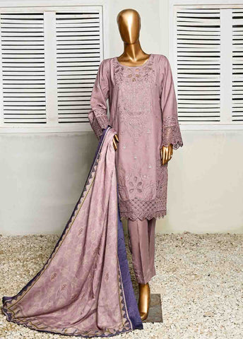 Bin Saeed Fabric - SMB-027- 3 Piece Embroidered Voil collection