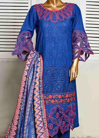 SMB-028- 3 Piece Embroidered Voil collection