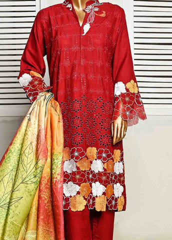 Bin Saeed Fabric - SMB-031- 3 Piece Embroidered Voil collection