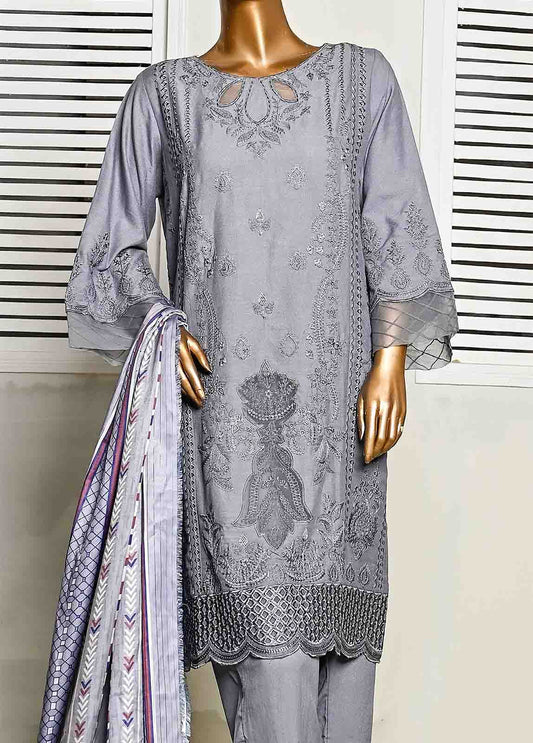 SMB-035- 3 Piece Embroidered Voil collection