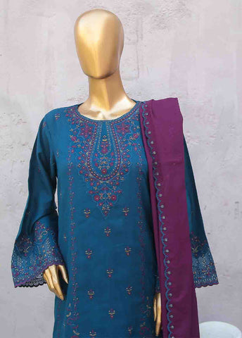 Bin Saeed Fabric - SMB-043-3 Piece Linen Embroidered collection