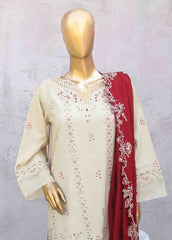 SMB-045-3 Piece Linen Embroidered collection