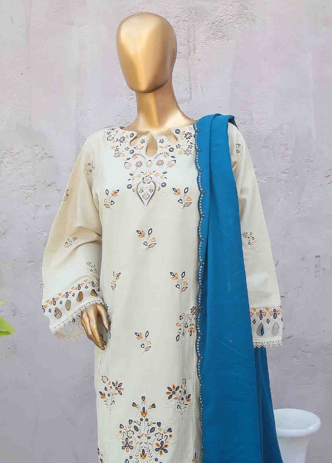 SMB-050-3 Piece Linen Embroidered collection