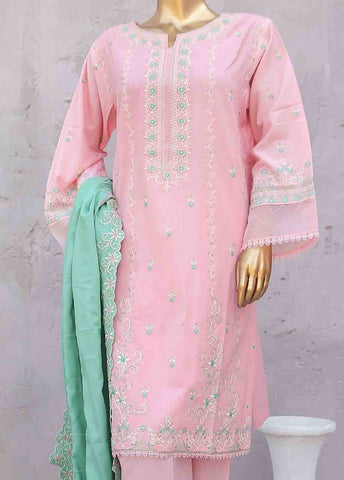 Bin Saeed Fabric - SMB-051-3 Piece Linen Embroidered collection