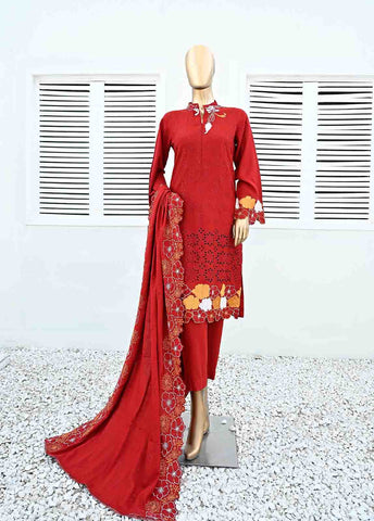 Bin Saeed Fabric - SMB-053-3 Piece Linen Embroidered collection