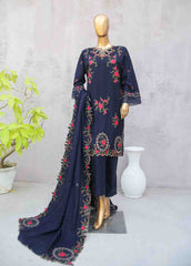 SMB-054-3 Piece Linen Embroidered collection