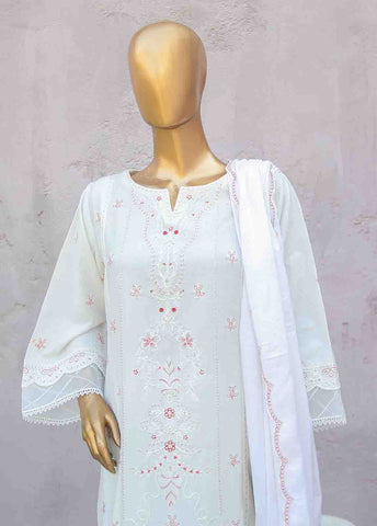 Bin Saeed Fabric - SMB-057-B-3 Piece Linen Embroidered collection