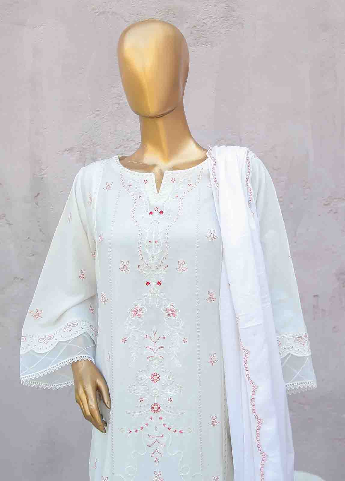 SMB-057-B-3 Piece Linen Embroidered collection
