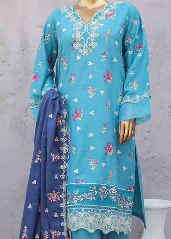 Bin Saeed Fabric - SMB-060-3 Piece Linen Embroidered collection