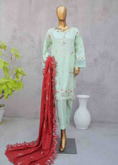 SMB-065-B-3 Piece Linen Embroidered collection