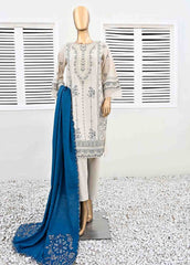 SMB-067-3 Piece Linen Embroidered collection