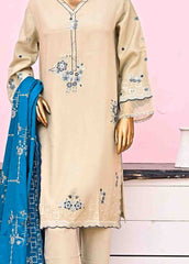 SMB-078-3 Piece Linen Embroidered collection