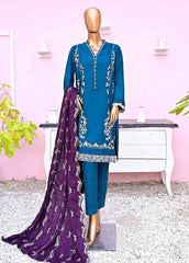 SMB-081-3 Piece Linen Embroidered collection
