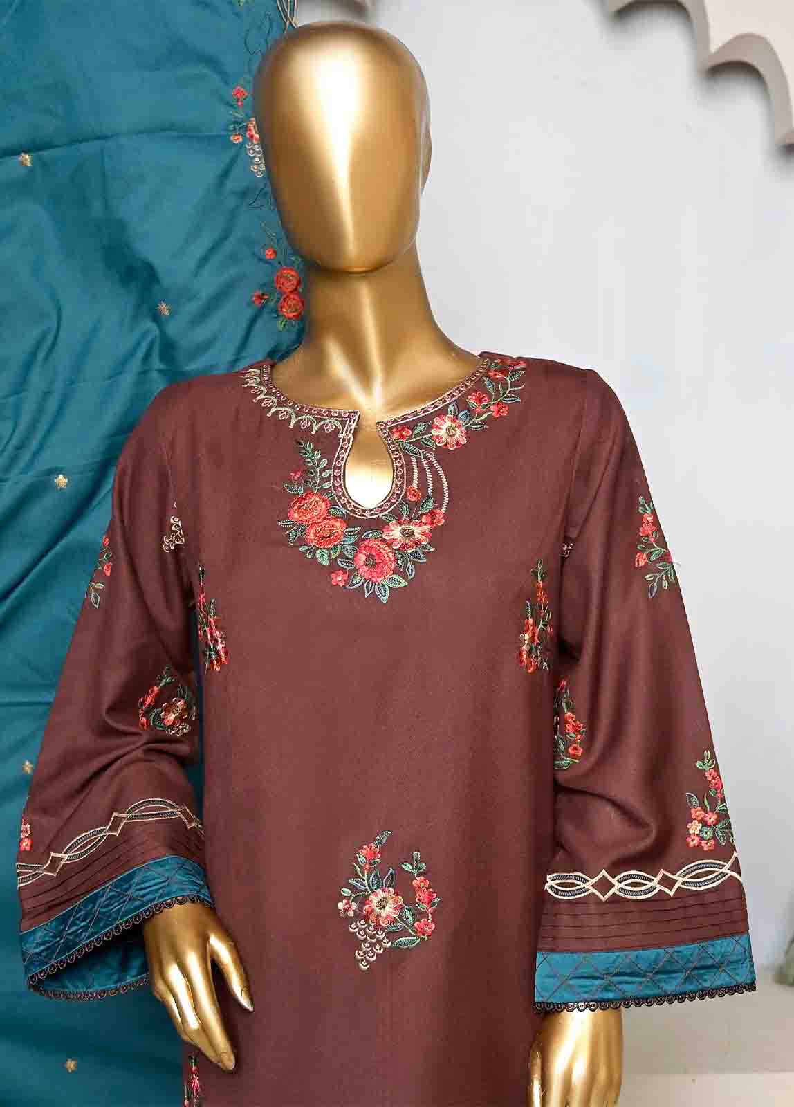 SmB-085-3 Piece Linen Embroidered collection