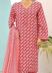 SMCD-0112- 3 Piece Printed Stitched Suit