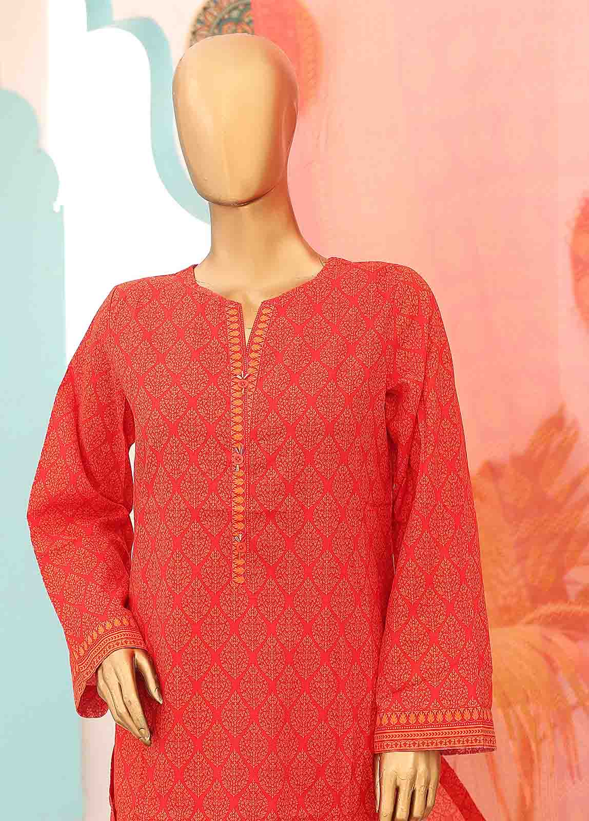Bin Saeed Fabric - SMCD-0116- 3 Piece Printed Stitched Suit