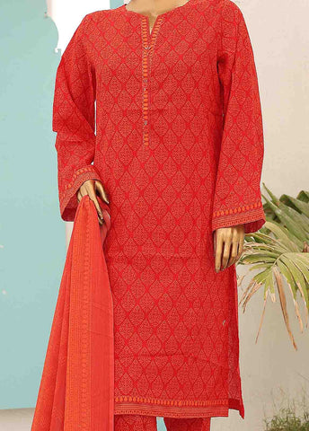 Bin Saeed Fabric - SMCD-0116- 3 Piece Printed Stitched Suit