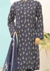 SMCD-0118- 3 Piece Printed Stitched Suit