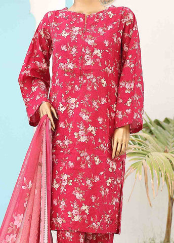 Bin Saeed Fabric - SMCD-0119- 3 Piece Printed Stitched Suit