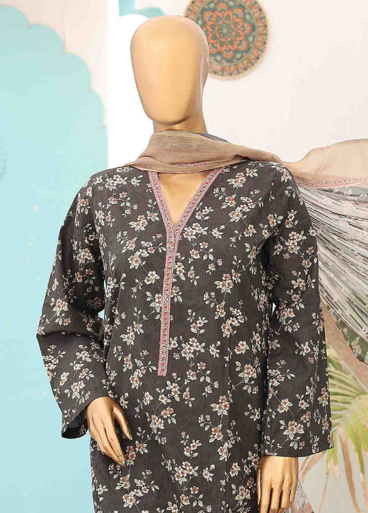 SMCD-0124- 2 Piece Printed Stitched Suit