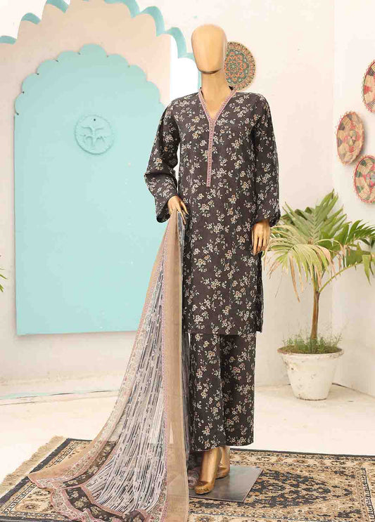 SMCD-0124- 2 Piece Printed Stitched Suit