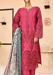 SMCK-0403-3 Piece Cutwork Kari Stitched Suit