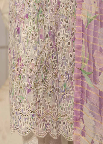 Bin Saeed Fabric - SME-0102-3 Piece Chikankari Stitched Suit