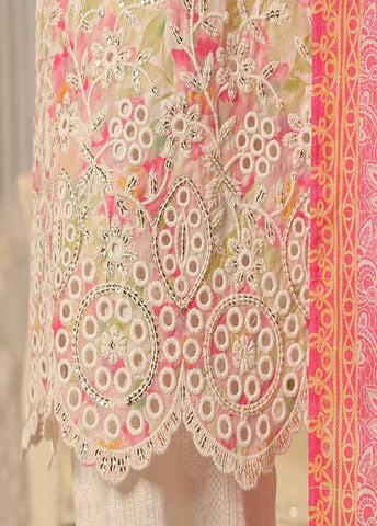 Bin Saeed Fabric - SME-0104-3 Piece Chikankari Stitched Suit