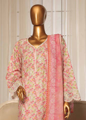 SME-0104-3 Piece Chikankari Stitched Suit