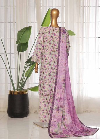 Bin Saeed Fabric - SME-0108-3 Piece Chikankari Stitched Suit