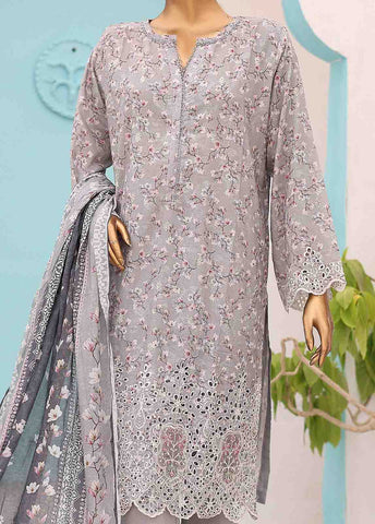 Bin Saeed Fabric - SME-0197-3 Piece LawnKari Stitched Suit