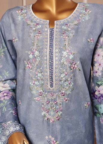 Bin Saeed Fabric - SME-026- 3 Piece Embroidered Stitched Suit