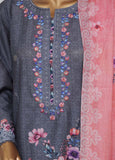 SME-027 -3 Piece Embroidered Stitched Suit