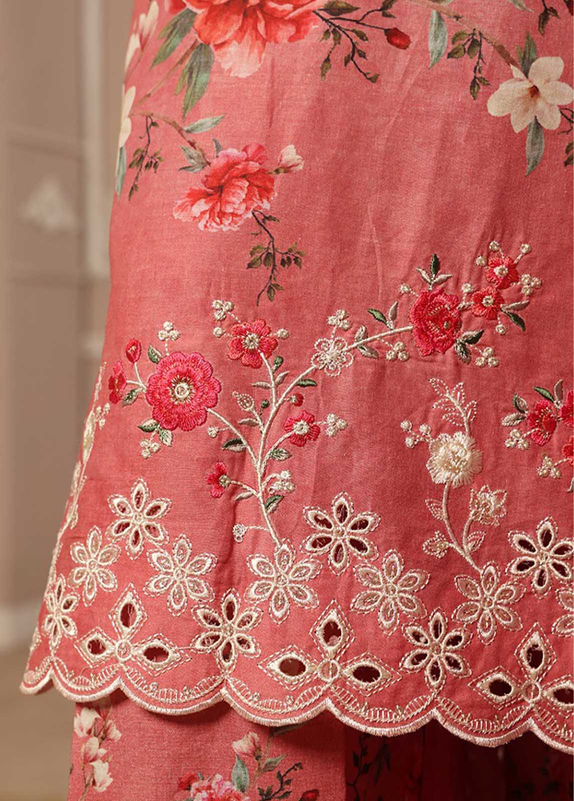 Bin Saeed Fabric - SME-030 -3 Piece Embroidered Stitched Suit