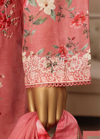 SME-030 -3 Piece Embroidered Stitched Suit