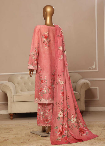 SME-030 -3 Piece Embroidered Stitched Suit