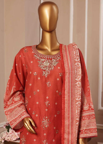 Bin Saeed Fabric - SME-032 -3 Piece Embroidered Stitched Suit