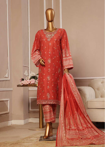 Bin Saeed Fabric - SME-032 -3 Piece Embroidered Stitched Suit