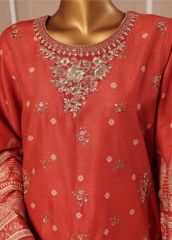 Bin Saeed Fabric - SME-032 -3 Piece Embroidered Stitched Suit