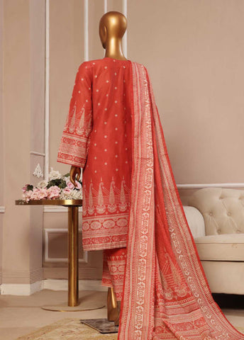 Bin Saeed Fabric - SME-032 -3 Piece Embroidered Stitched Suit