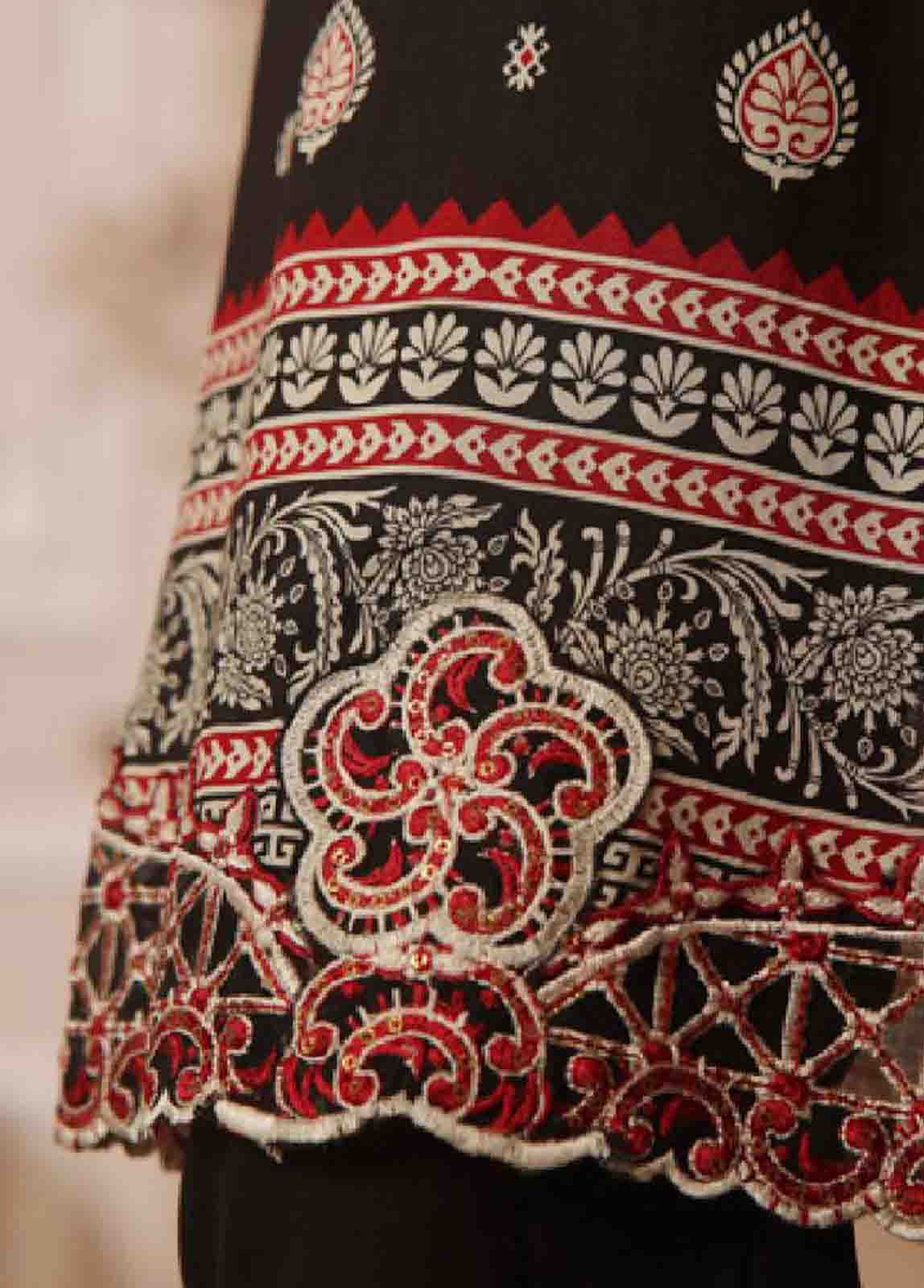 Bin Saeed Fabric - SME-036 K -3 Piece Embroidered Stitched Suit