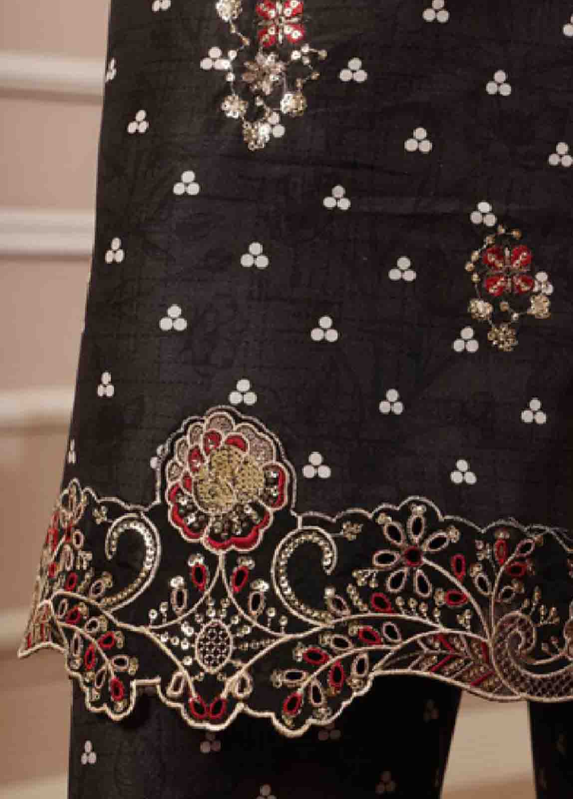 Bin Saeed Fabric - SME-036 Z-3 Piece Embroidered Stitched Suit