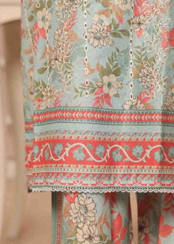 SME-038 -3 Piece Embroidered Stitched Suit
