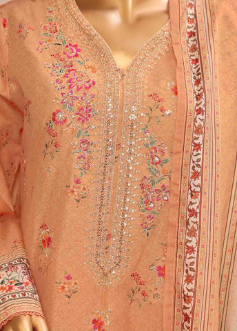 Bin Saeed Fabric - SME-040 -3 Piece Embroidered Stitched Suit