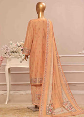 SME-040 -3 Piece Embroidered Stitched Suit
