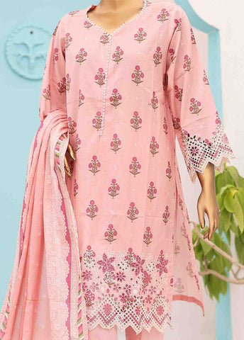 Bin Saeed Fabric - SME-0411-3 Piece LawnKari Stitched Suit