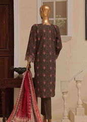 SME-414- 3 Piece Luxury Embroidered Stitched Suit