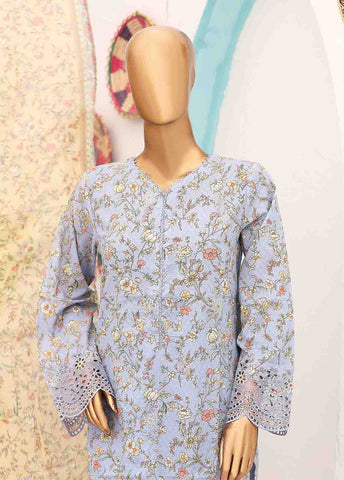 Bin Saeed Fabric - SME-0415-3 Piece LawnKari Stitched Suit