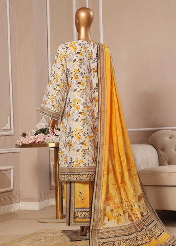 SME-042 -3 Piece Embroidered Stitched Suit